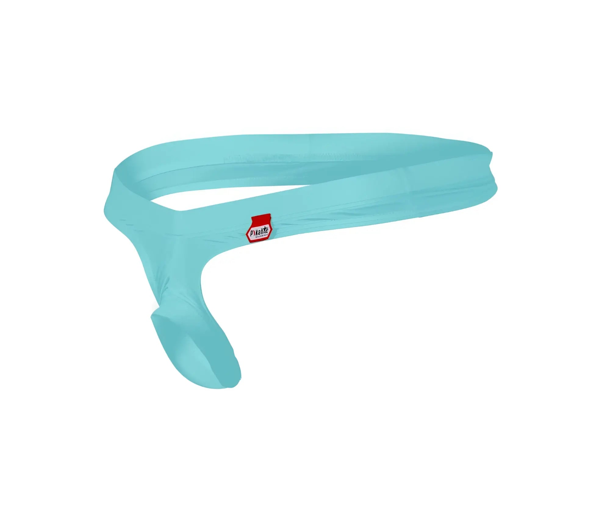 Light blue silicone pikante pik 0980x angola ball lifter c-ring with red and white brand logo