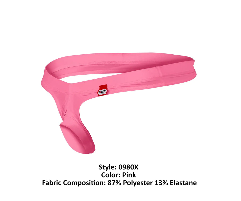Pink pikante PIK 0980X Angola ball lifter briefs made from 87 polyester and 13 elastane with stretchy fit