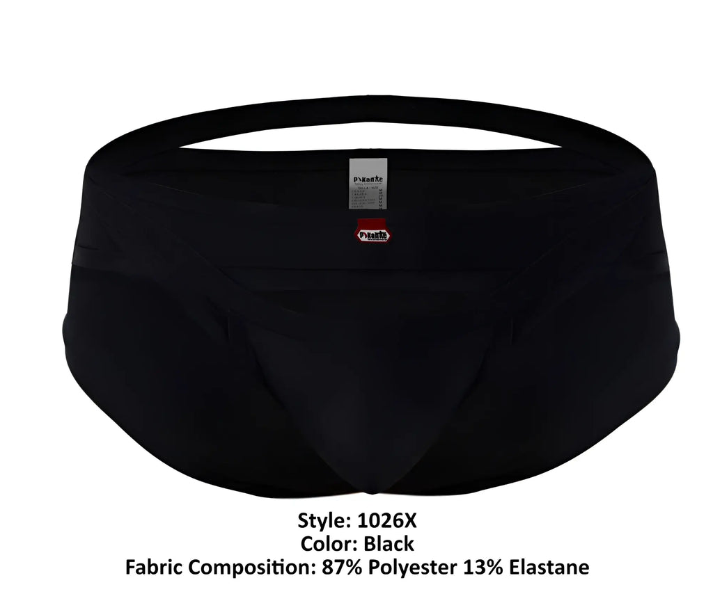 Black pikante pik 1026x verona briefs made of 87 polyester 13 elastane with elastic waistband and snug fit