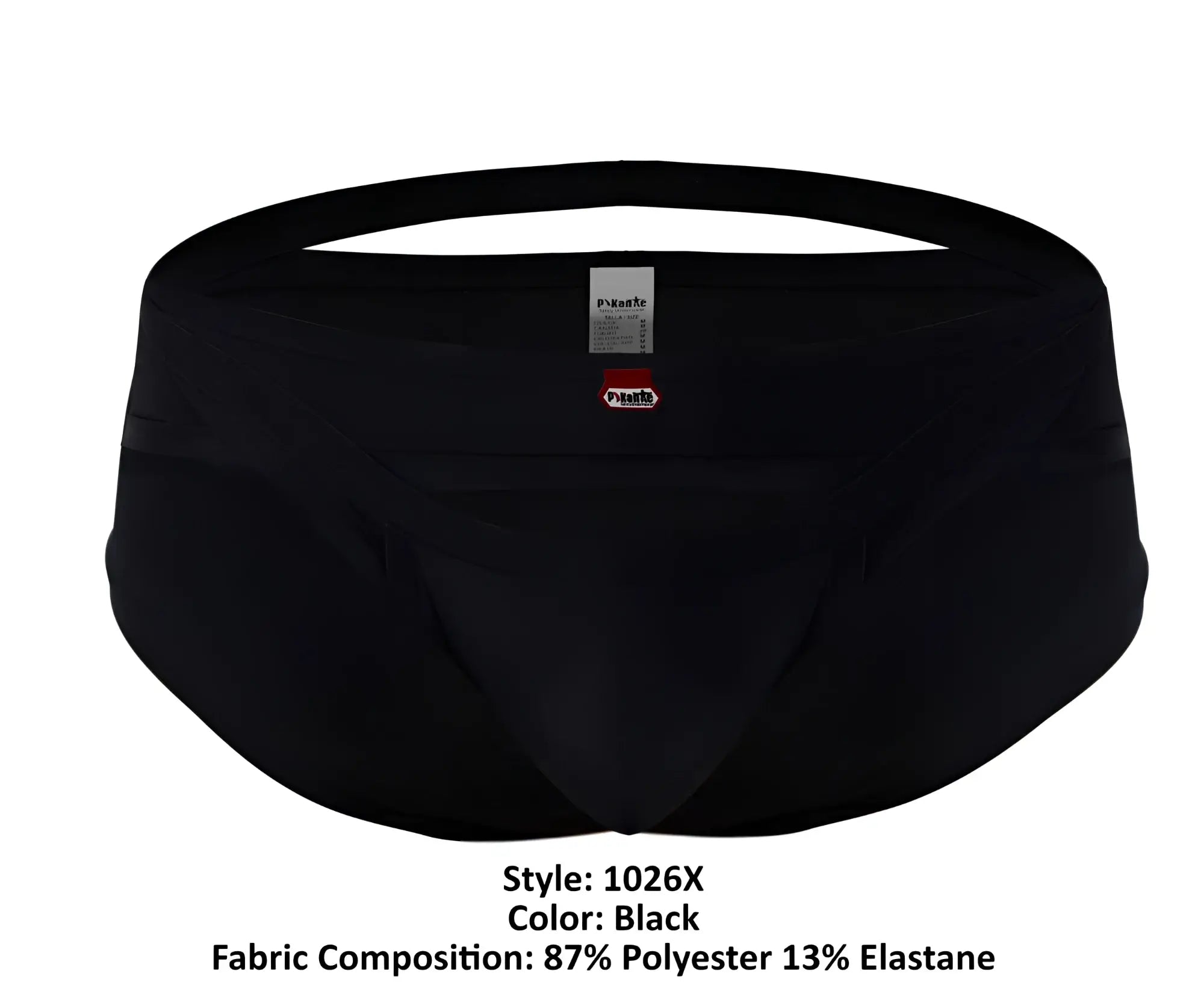 Black pikante pik 1026x verona briefs made of 87 polyester 13 elastane with elastic waistband and snug fit