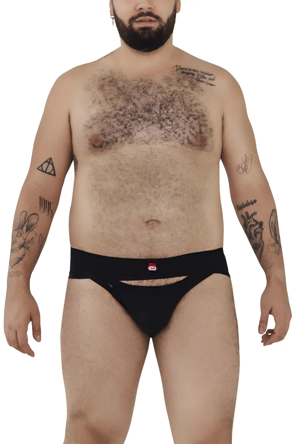 Black Pikante PIK 1026X Verona briefs with a small red logo on the waistband made from soft fabric