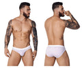 White Pikante PIK 1072 Blaze briefs with small red and blue star pattern for comfortable everyday wear
