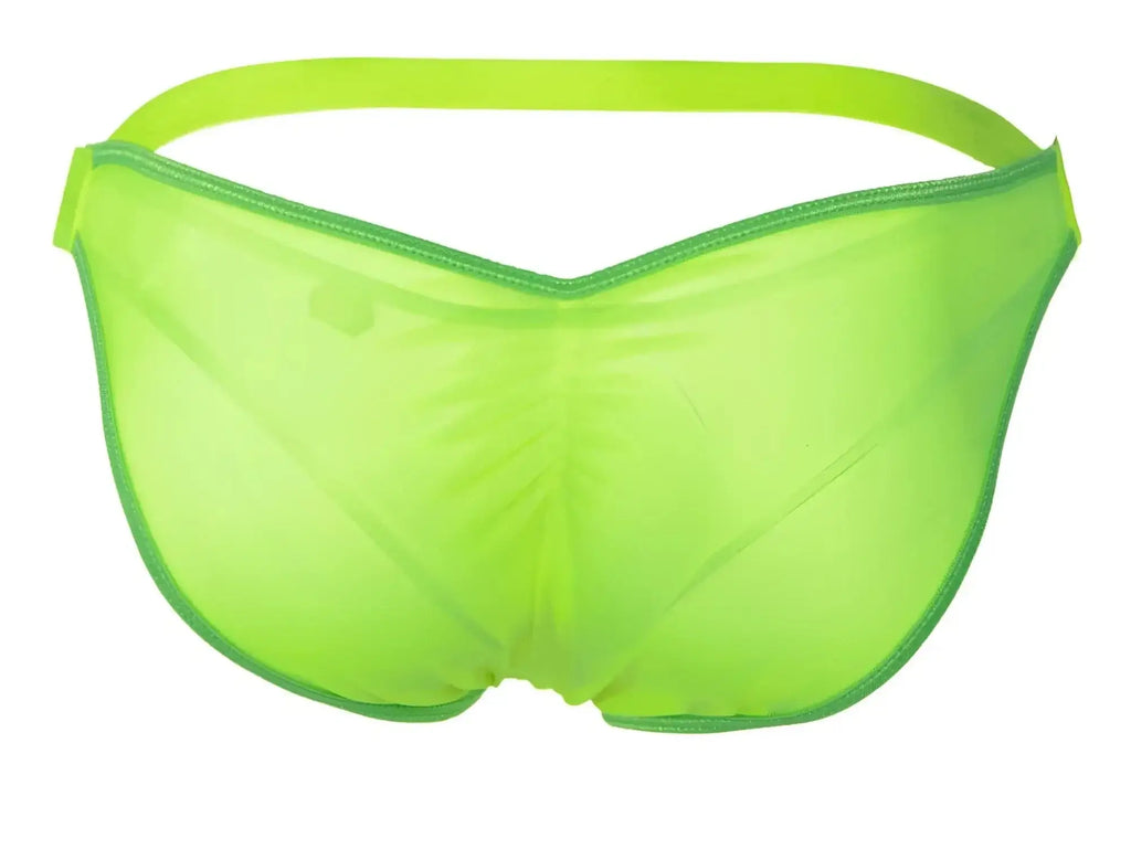 Front view of green Pikante PIK 1283 Bestival bikini underwear.