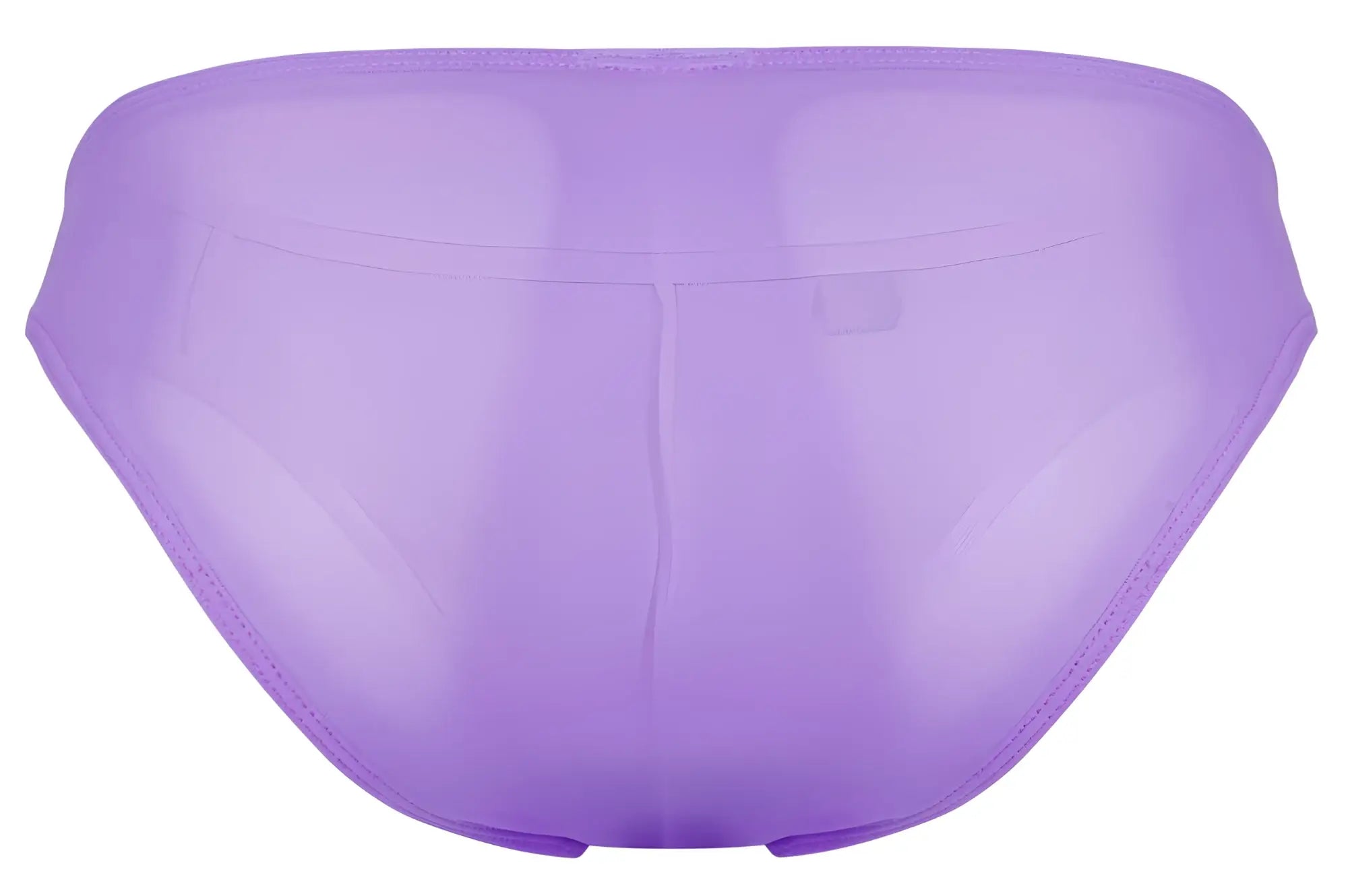 Sheer lavender mesh brief pikante pik 1822 with smooth translucent fabric and subtle edge stitching in lilac color