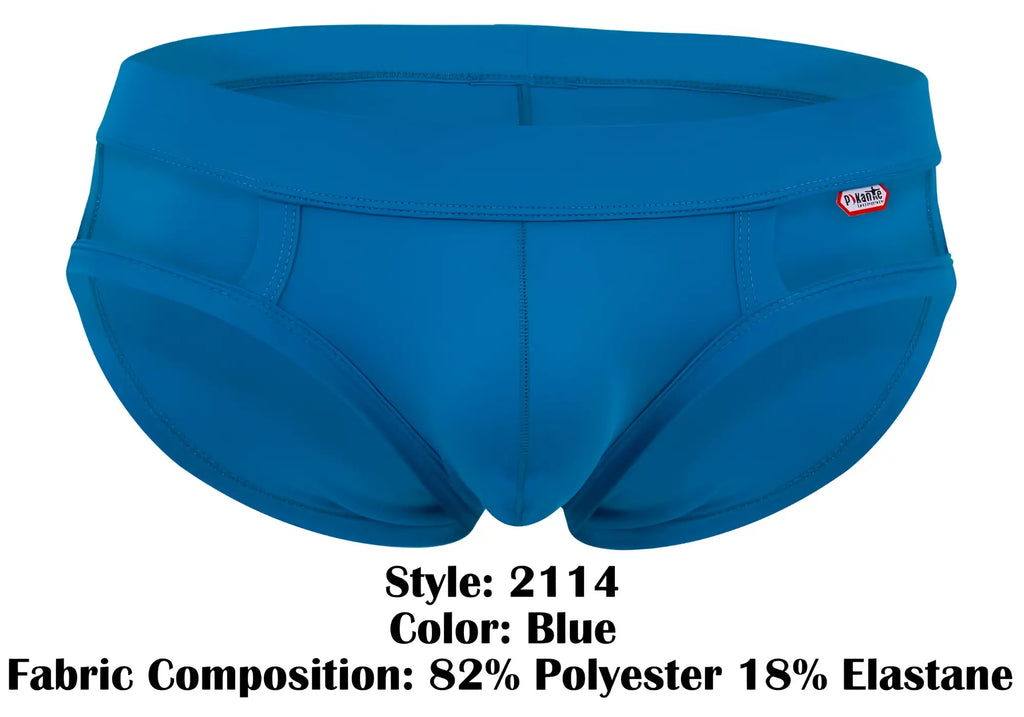 Bright blue pikante pik 2114 lenox men’s briefs made of 82% polyester 18% elastane with a snug fit and visible seams