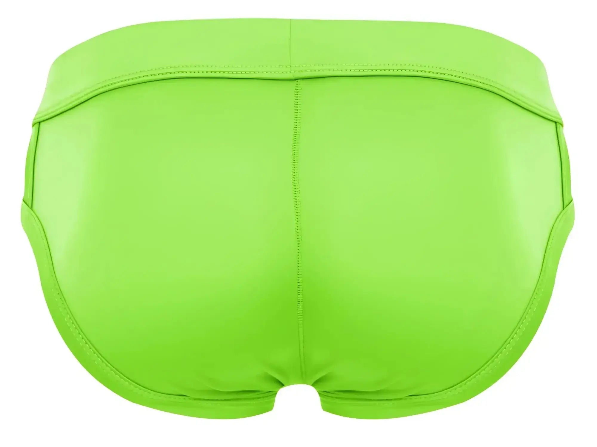 Back view of neon green Pikante PIK 2114 Lenox briefs.