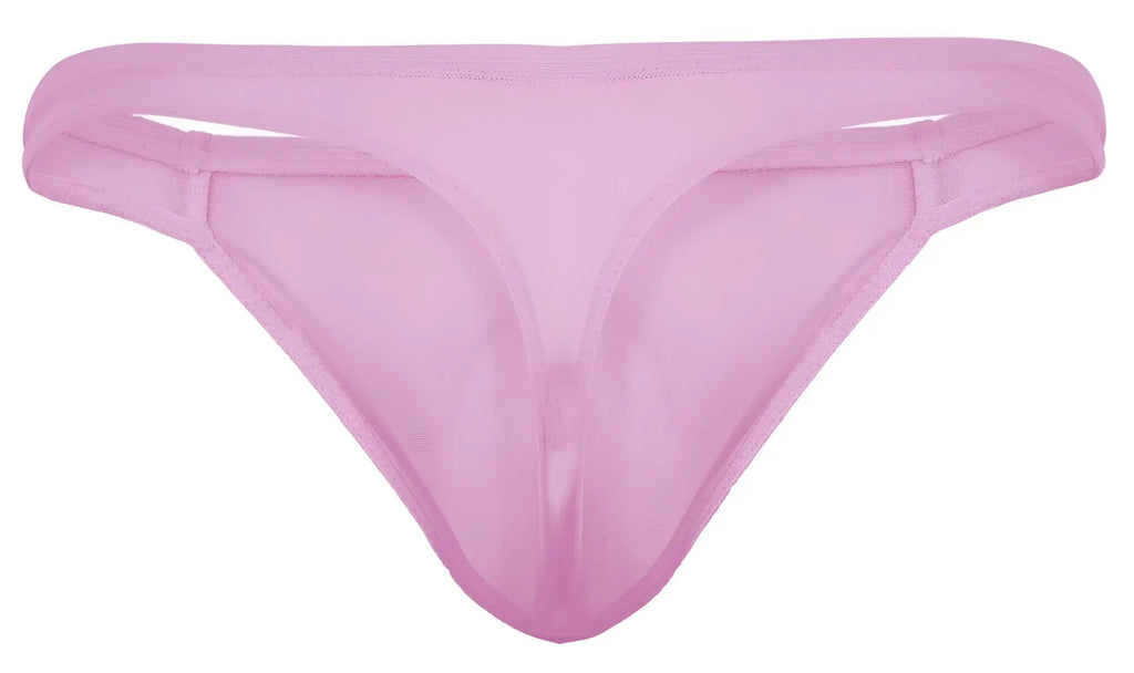 Soft pink lilac pikante PIK 2115 amusing thong made of sheer mesh with smooth stretchy fabric and minimalist design