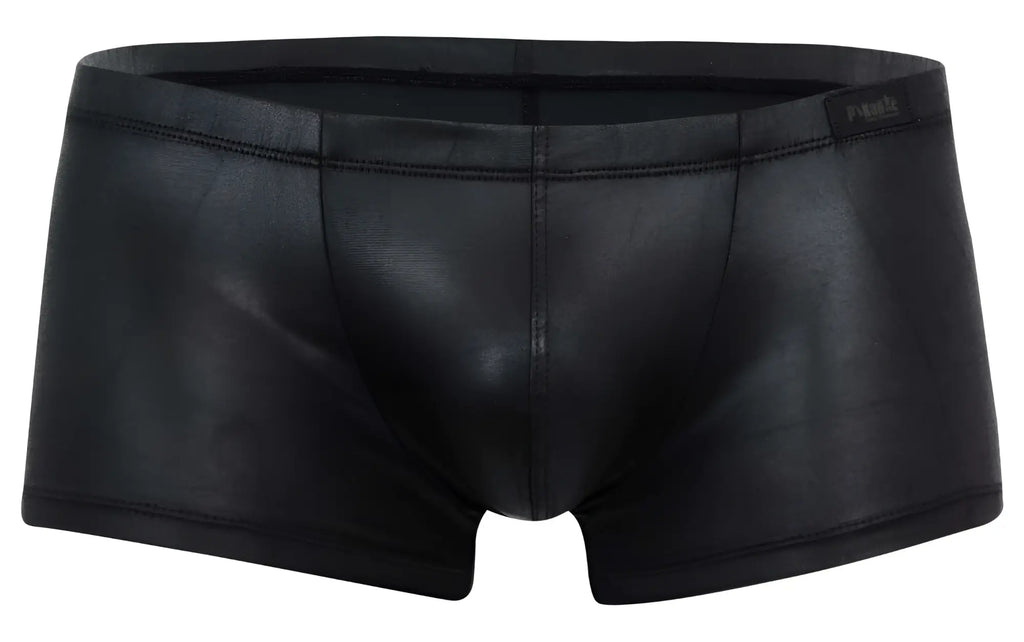 Black faux leather Pikante PIK 2116 Candy trunks with sleek glossy finish and subtle stitching details