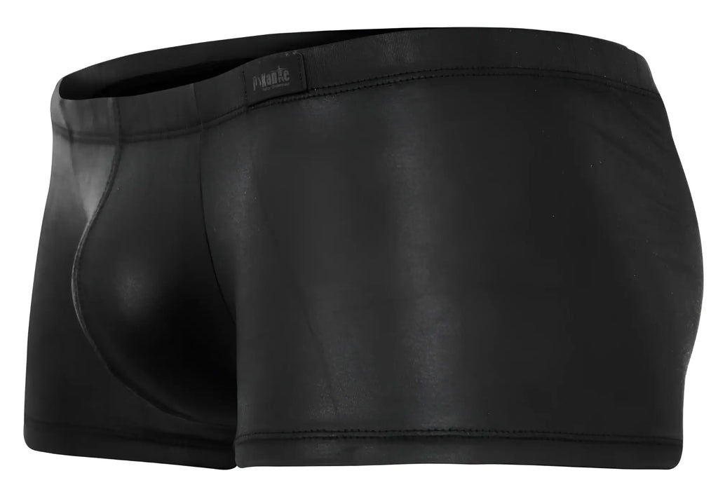 Black glossy faux leather briefs pikante PIK 2116 candy trunks with a sleek form-fitting design and subtle brand tag
