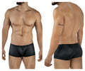 Black shiny mesh briefs pikante pik 2116 candy trunks showcasing breathable material and sleek design