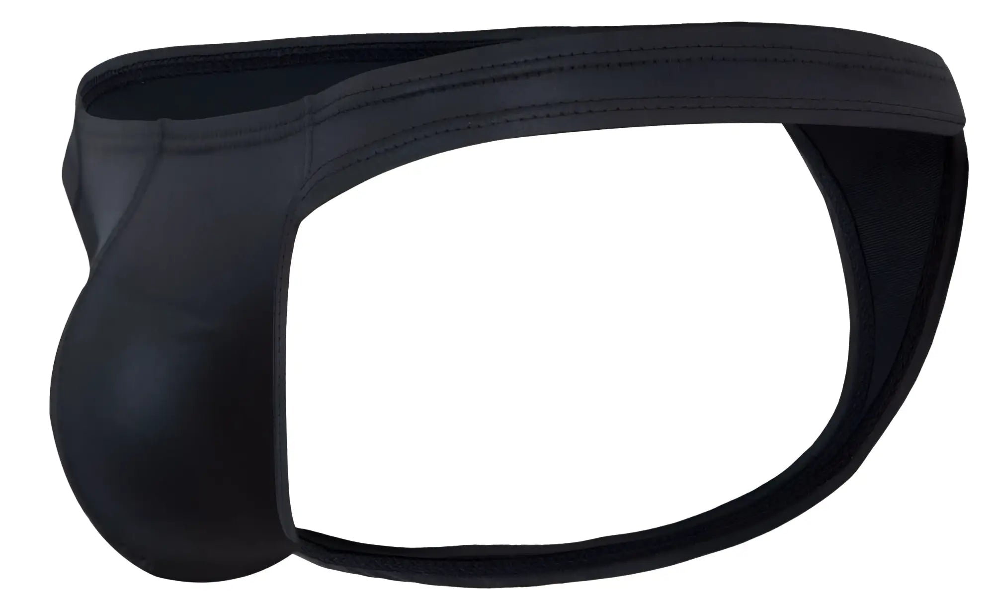 Black sleek form-fitting men’s briefs with a smooth matte finish from Pikante PIK 2119 Candy Thongs collection