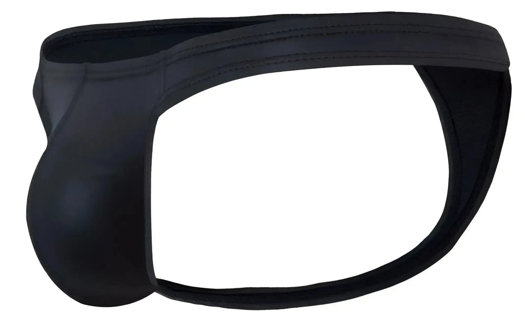 Pikante PIK 2119 Candy thong in black, studio product view showing the side and front profile.