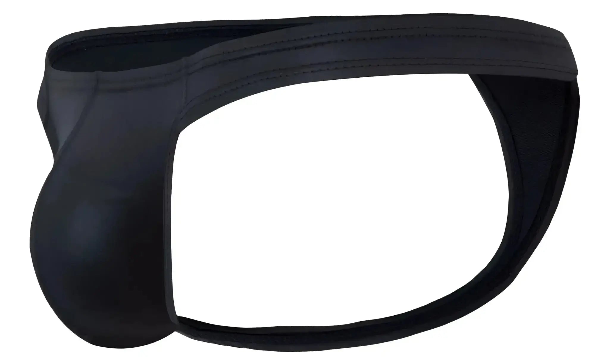 Pikante PIK 2119 Candy thong in black, studio product view showing the side and front profile.