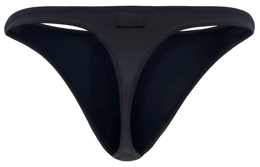 Black Pikante PIK 2119 Candy thong made of smooth stretchy fabric with minimalist design and subtle edge stitching