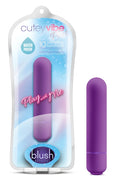 Purple cylindrical vibrator Play With Me Cutey Vibe Plus with smooth matte finish and rounded ends