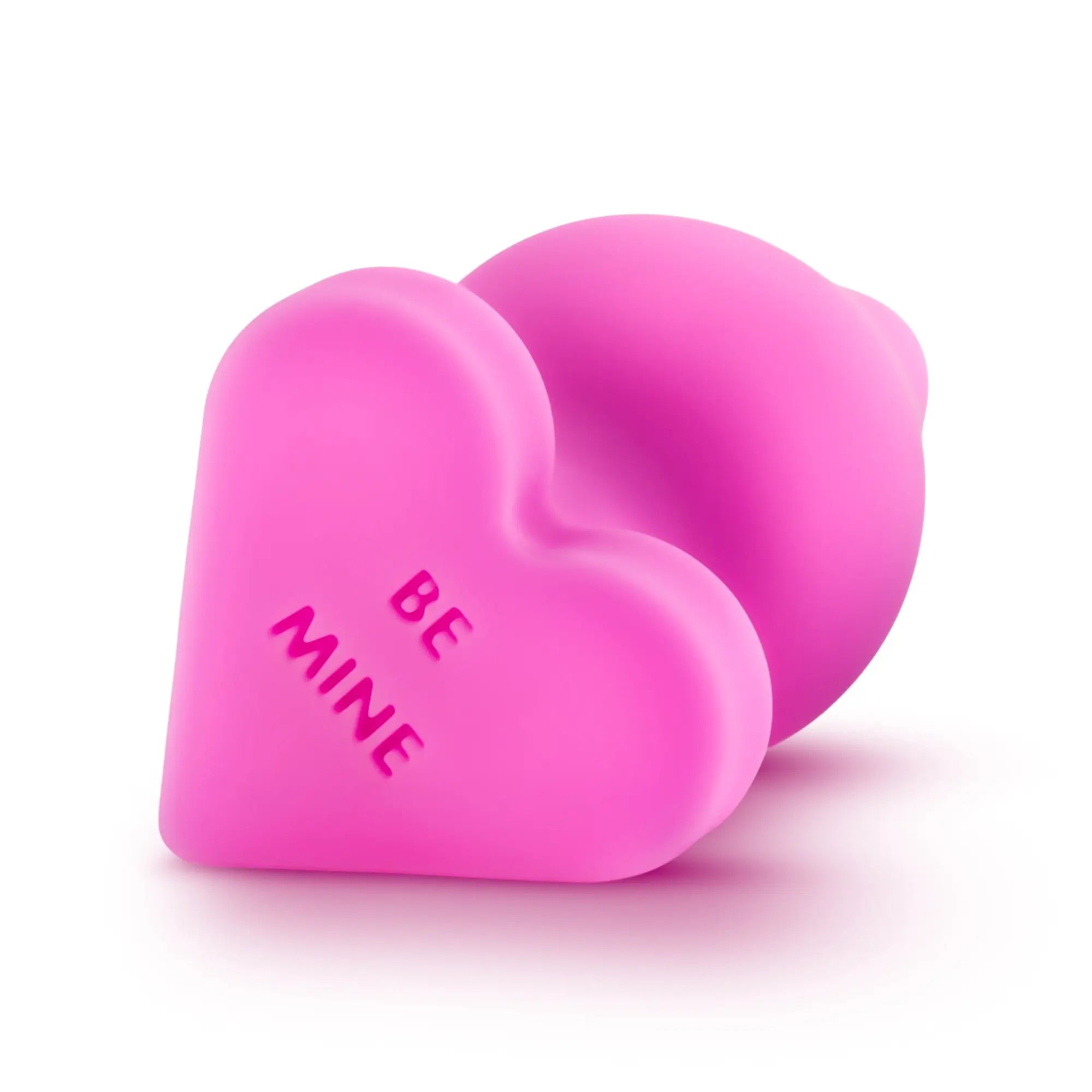 Pink silicone heart-shaped candy with be mine engraving from play with me naughty candy heart be mine collection