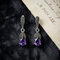 Sterling Silver Marcasite Drop Earrings
