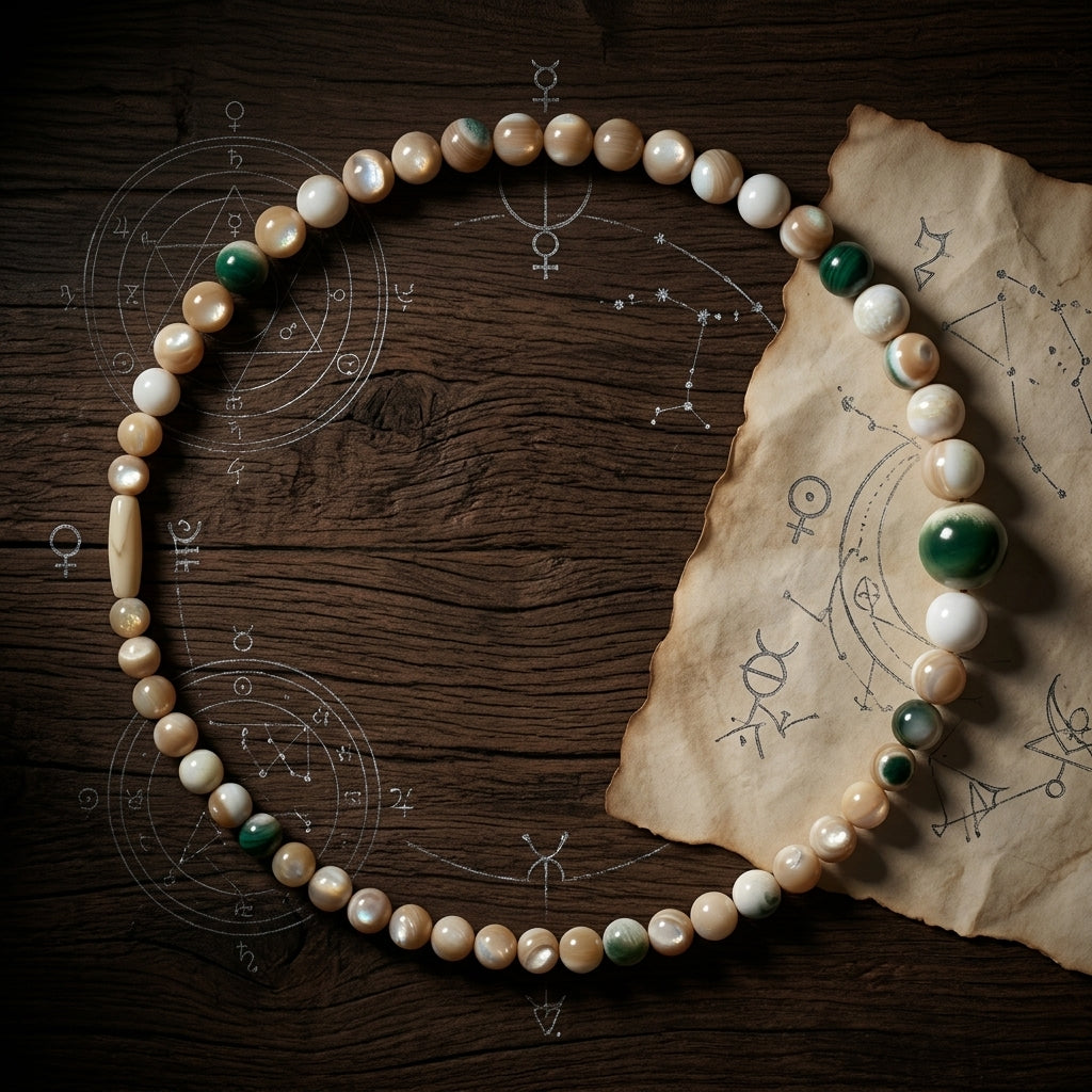 Vintage Natural Polished Shell Bead Necklace Boho Coastal Style 64cm