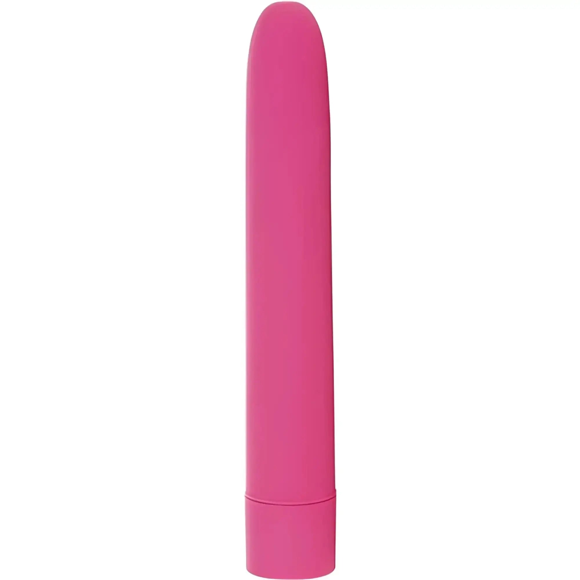 PowerBullet Eezy Pleezy 10 speed 18cm pink silicone vibratory wand with smooth rounded top and wider base