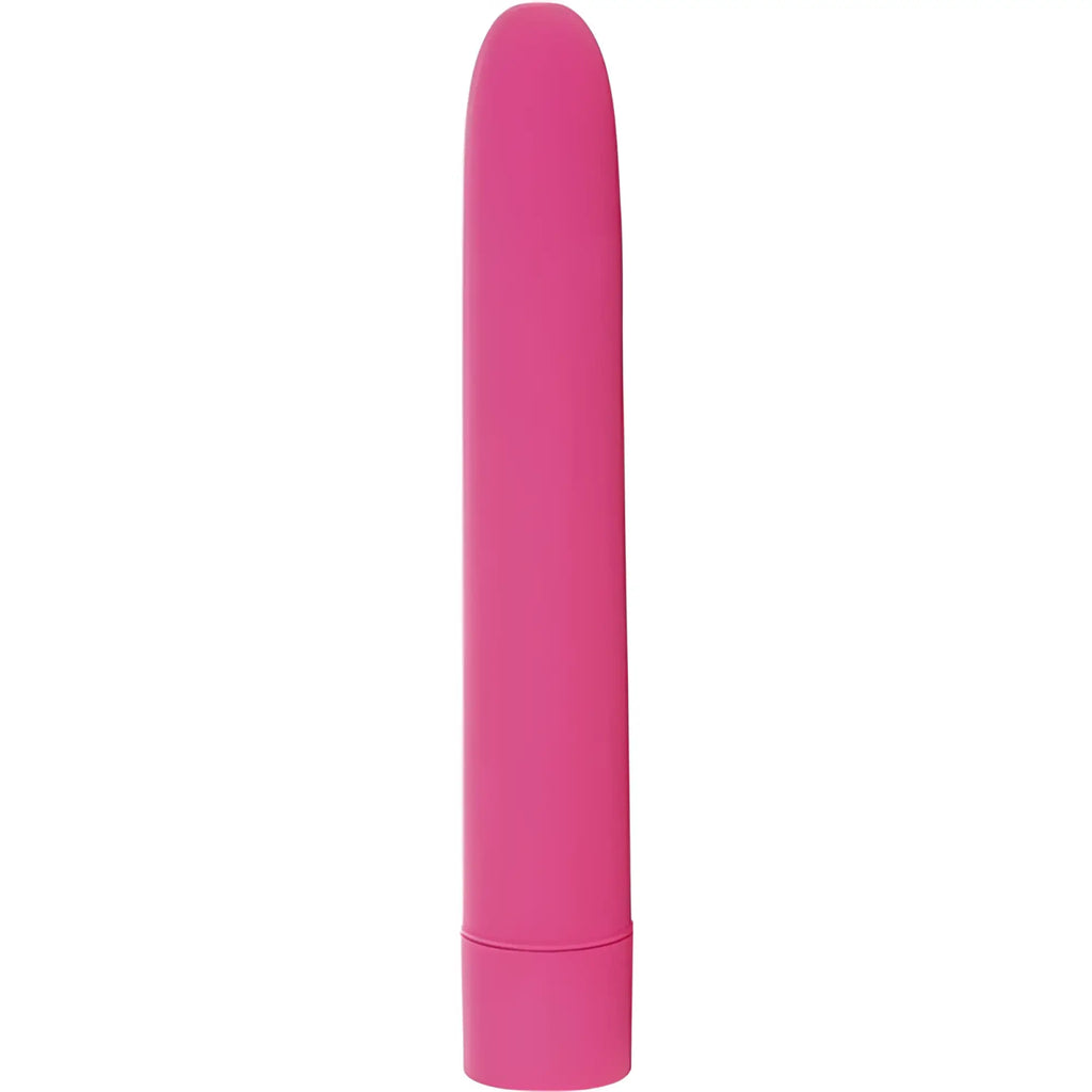 PowerBullet Eezy Pleezy 10 speed 18cm pink silicone vibratory wand with smooth rounded top and wider base