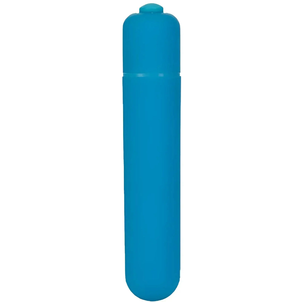 Powerbullet power bullet extended 9cm teal silicone vibratory toy with rounded top and smooth cylindrical body