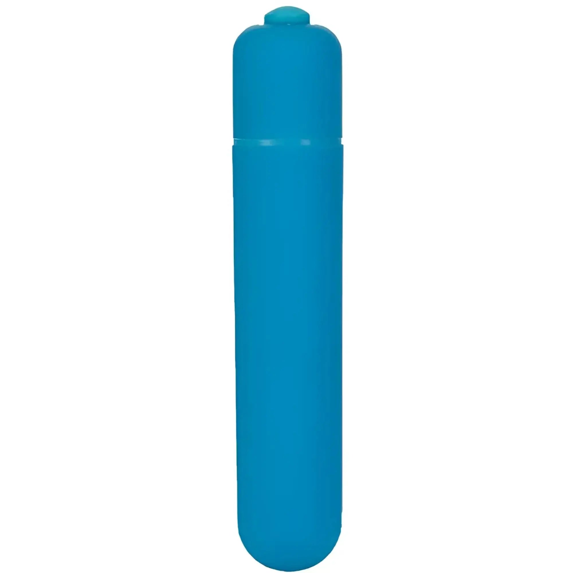 Powerbullet power bullet extended 9cm teal silicone vibratory toy with rounded top and smooth cylindrical body