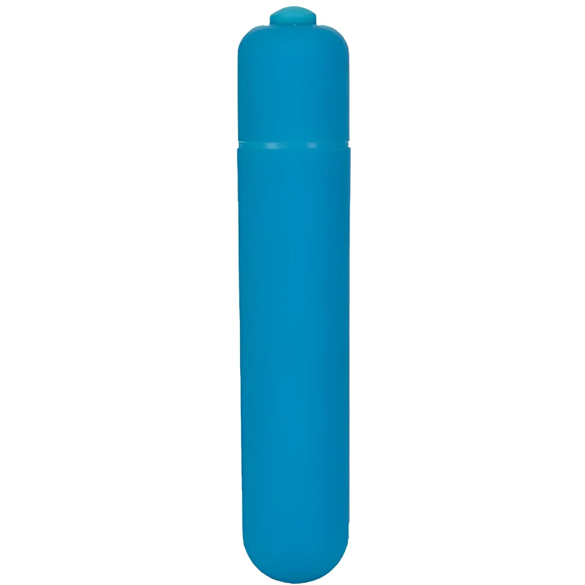 Powerbullet power bullet extended 9cm teal silicone vibratory toy with rounded top and smooth cylindrical body