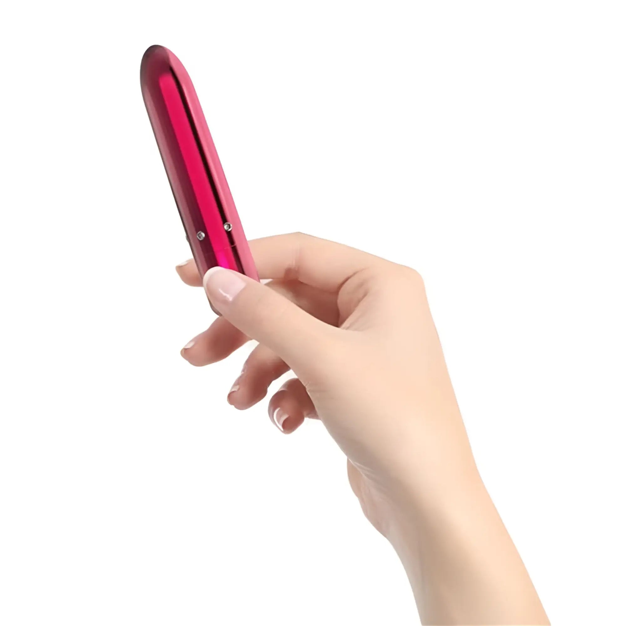 A sleek vibrant pink handheld hair straightener powerbullet pretty point 4in power bullet pink with metallic finish and screws