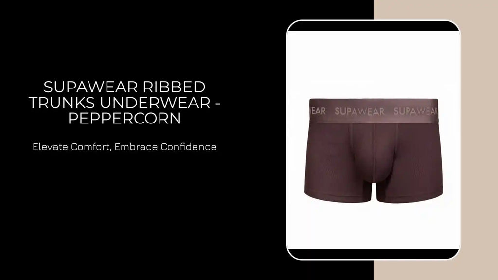 SUPAWEAR Ribbed Trunks Underwear - Peppercorn by@Outfy
