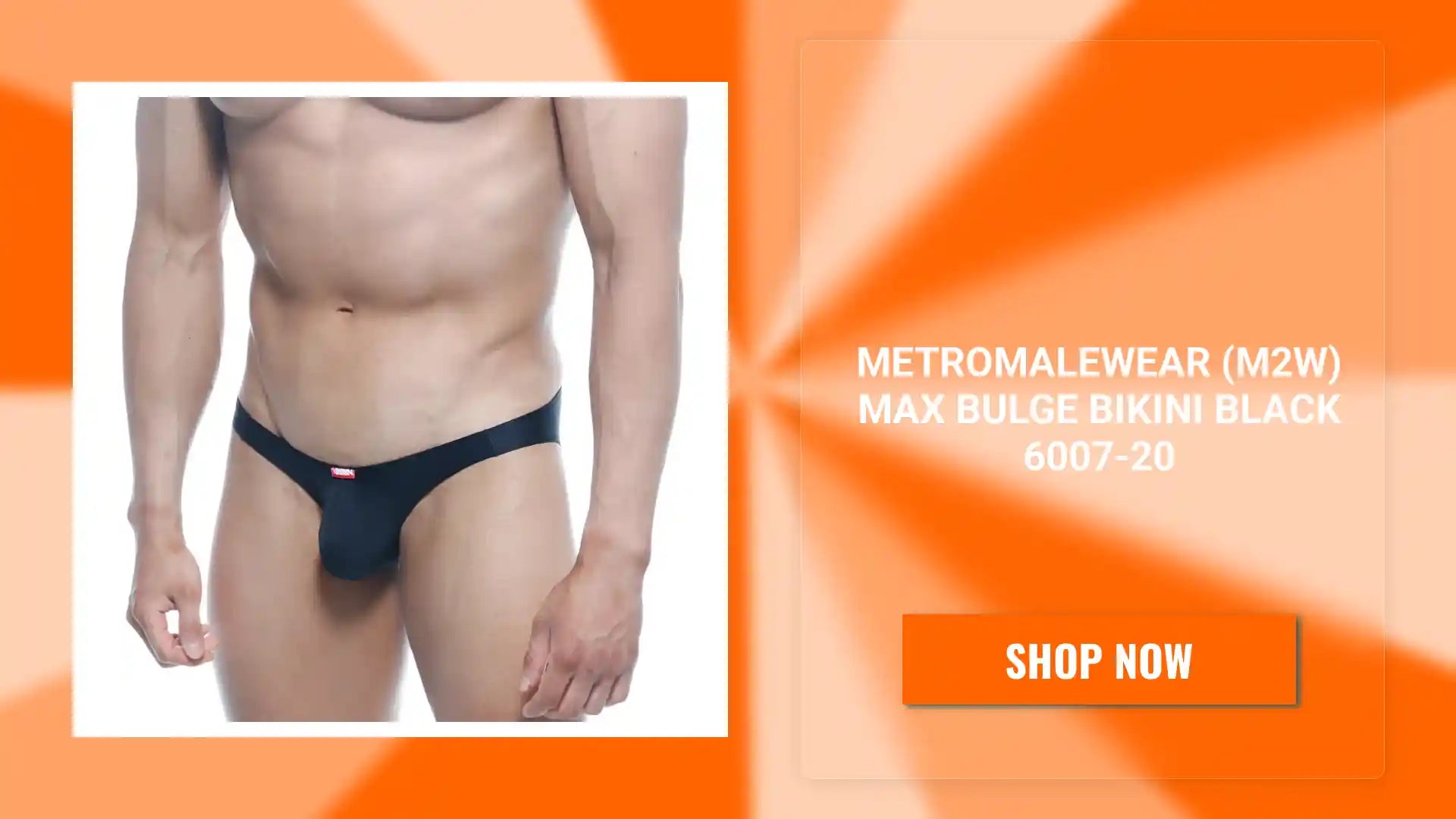 MetroMaleWear (M2W) Max Bulge Bikini Black 6007-20 by@Outfy