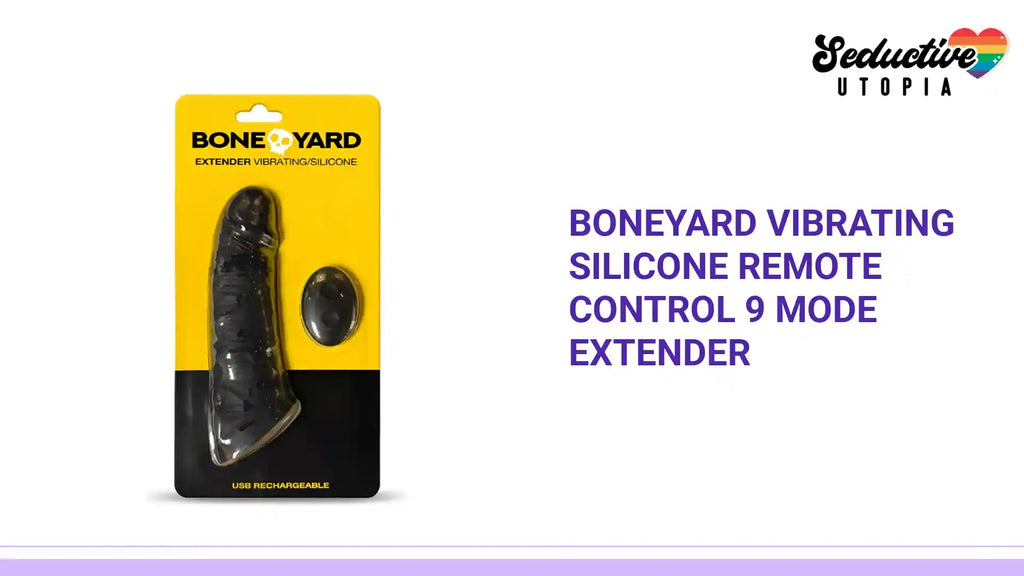 Boneyard Vibrating Silicone Remote Control 9 Mode Extender by@Outfy