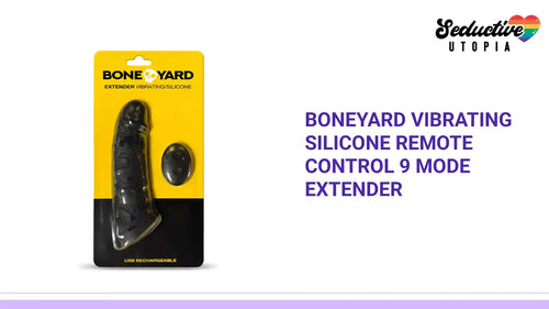 Boneyard Vibrating Silicone Remote Control 9 Mode Extender by@Outfy