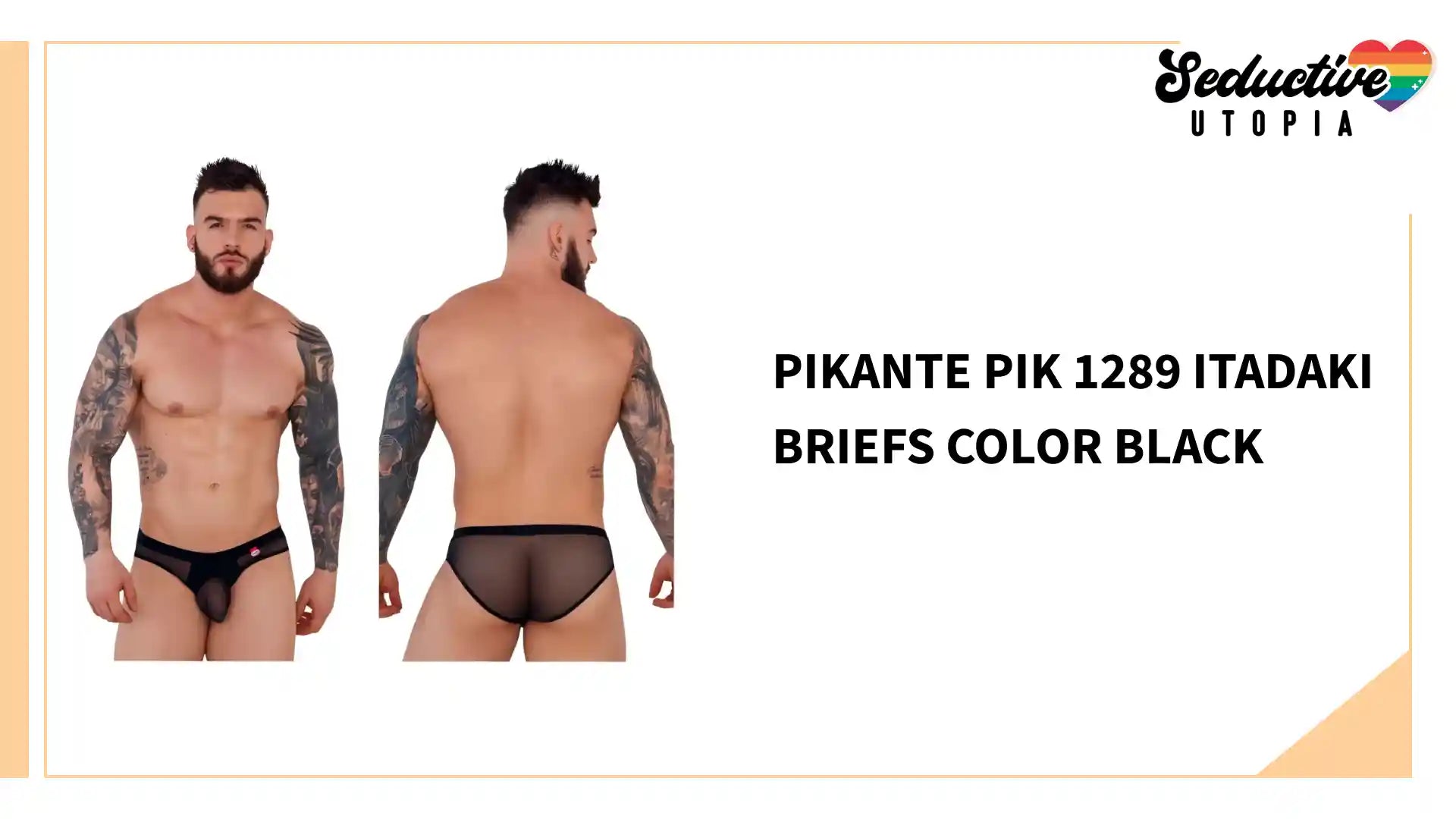 Pikante PIK 1289 Itadaki Briefs Color Black by@Outfy