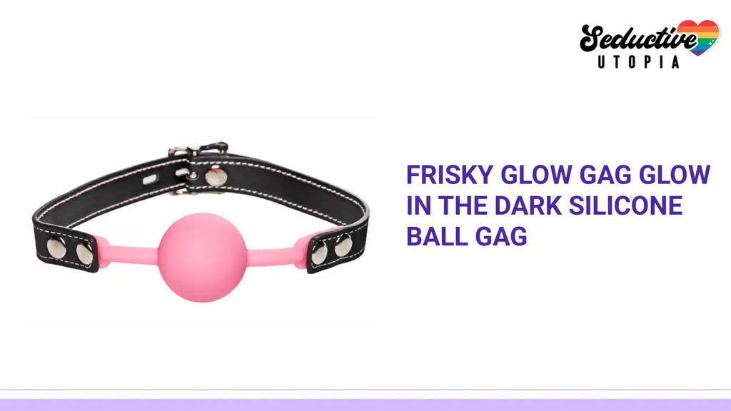 Frisky Glow Gag Glow in the Dark Silicone Ball Gag by@Outfy
