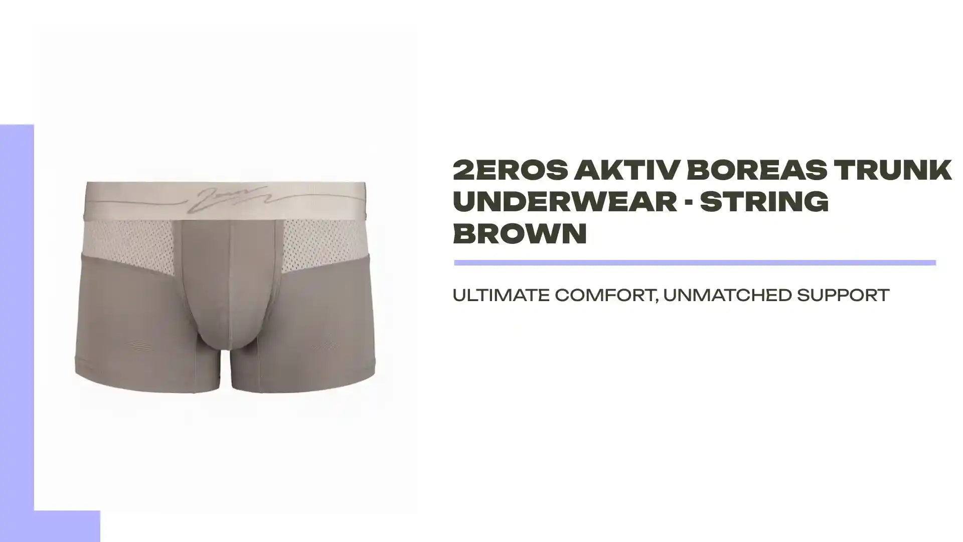 2EROS AKTIV Boreas Trunk Underwear - String Brown by@Outfy