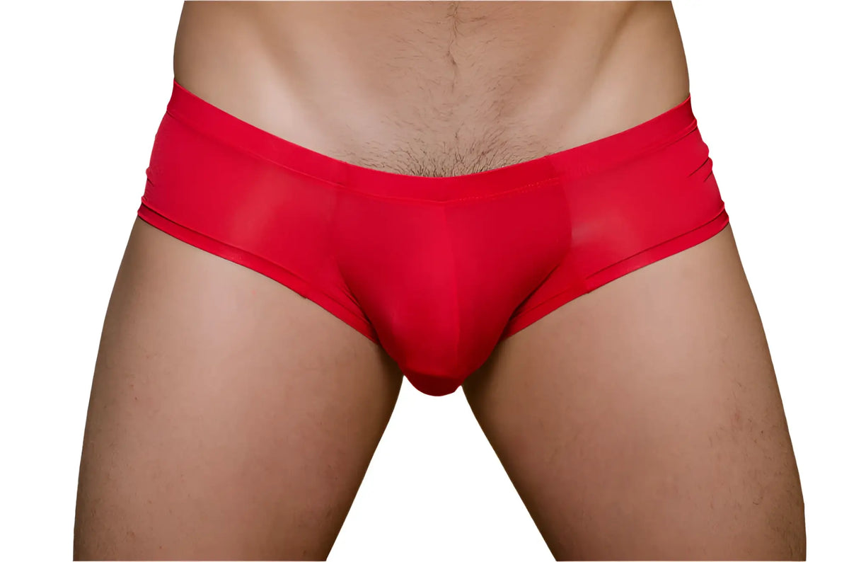 Red pride metro bunz boxer briefs with plus pouch made of smooth stretchy fabric and a snug waistband
