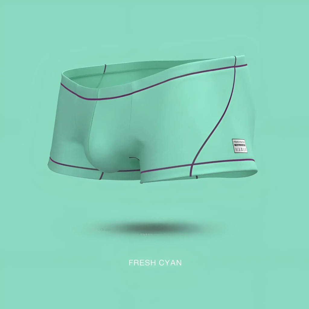 Private Structure EPUS4570 Prime Elysian hipster boxer briefs in mint green with subtle purple stitching