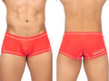 Bright red private structure epus4570 prime elysian hipster briefs with white stitching and stay future logo on back side
