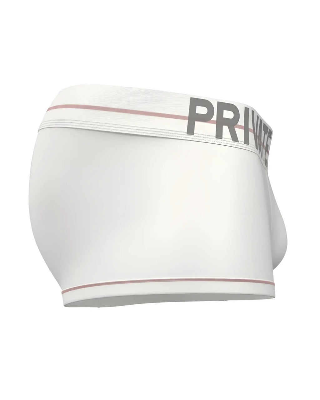 White private structure moux4103 mo lite contour briefs with gray logo and pink trim for comfortable everyday wear