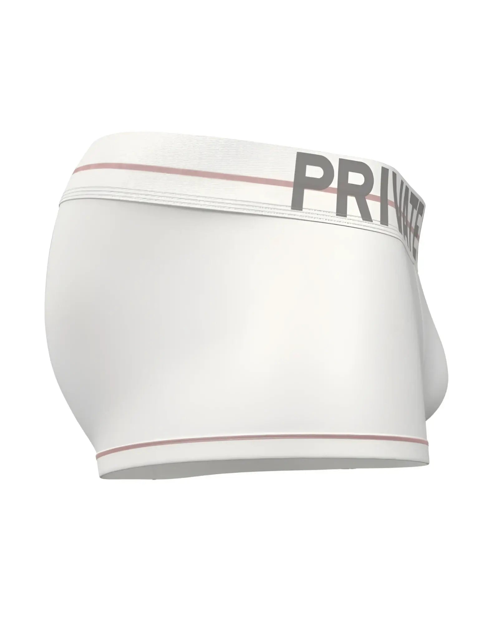 White private structure moux4103 mo lite contour briefs with gray logo and pink trim for comfortable everyday wear
