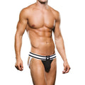 Prowler prowler jock black and white striped briefs with paw print logo on front in size xl