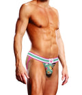 Prowler Prowler Sundae Jock M briefs in pink and teal with a white paw print logo on the waistband