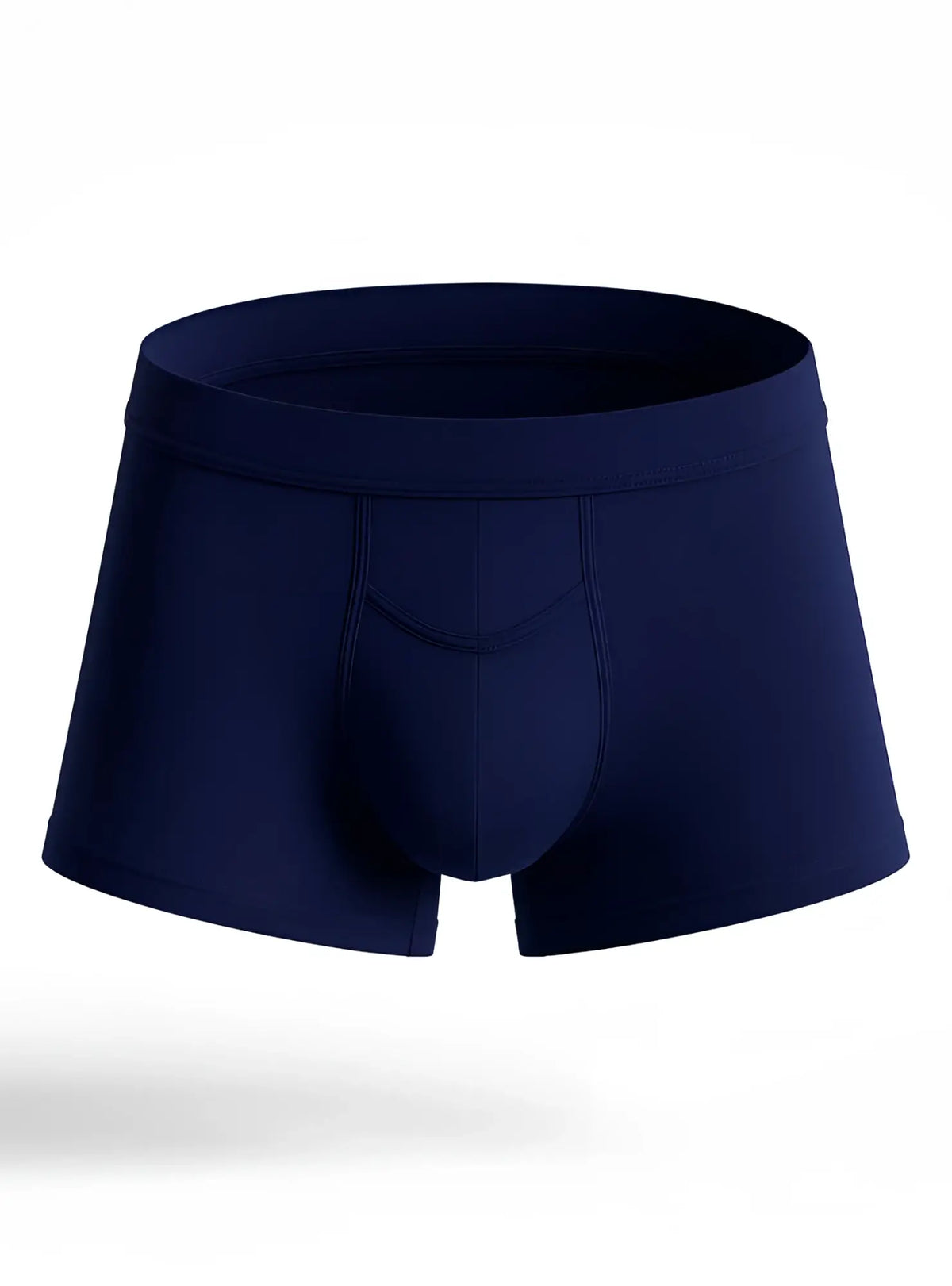 Navy blue menâ€™s briefs PureComfort Cotton Trunk with smooth, form-fitting fabric and contoured design
