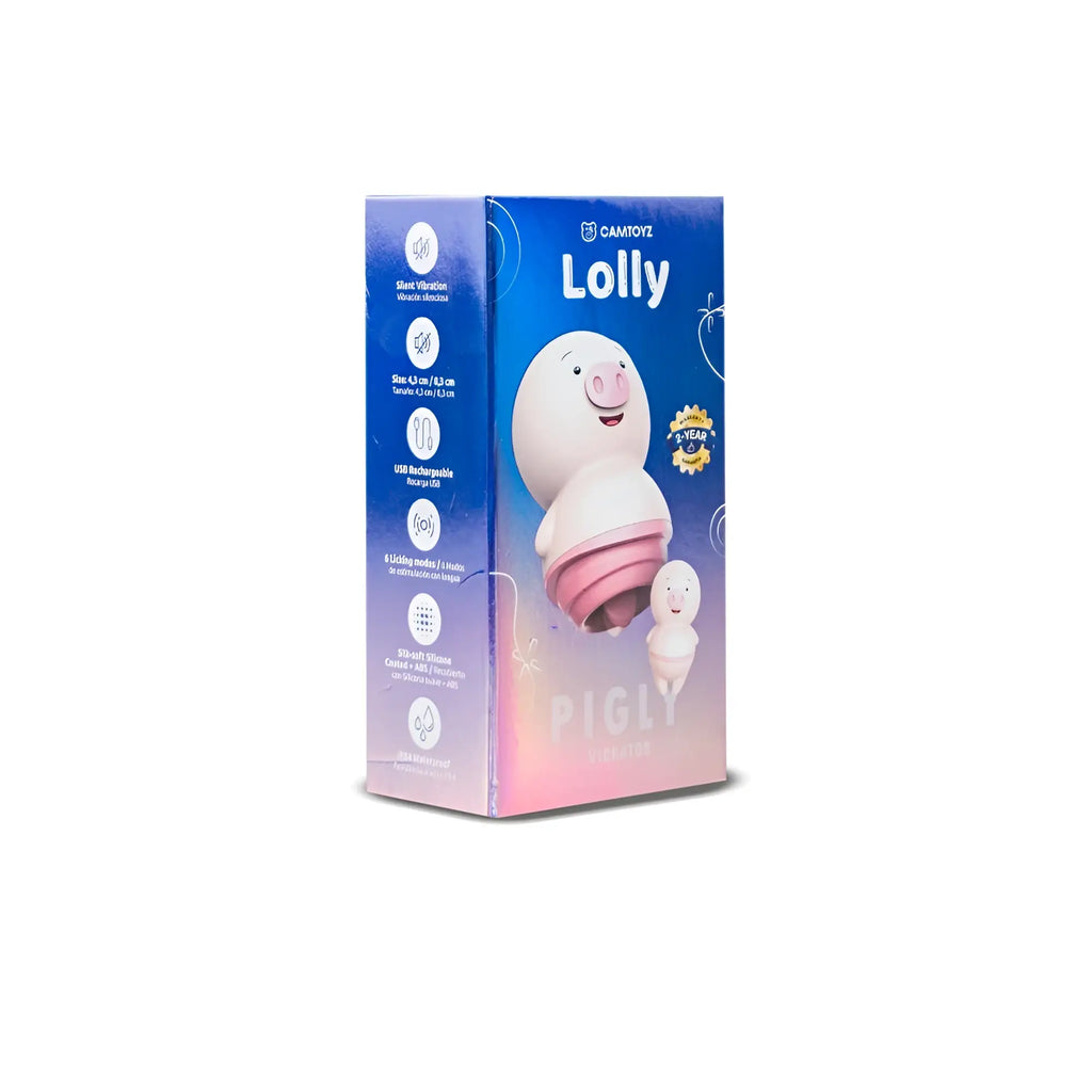 Raw leyla pro usb rabbit vibrator shaped like a pink and white camotoyz lolly pig rechargeable silicone toy