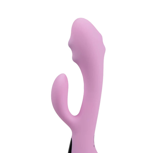 Pink silicone rabbit-shaped raw lucile majestic pro usb g-spot vibrator with sleek ergonomic design and 10 modes