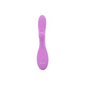 Purple silicone rabbit vibrator with smooth rounded design and ciaamtoys logo near base in raw neleapro usb model