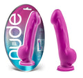 Vibrant pink ergonomic adult toy real nude ergo violet made of sleek glossy silicone with rounded base and tapered tip
