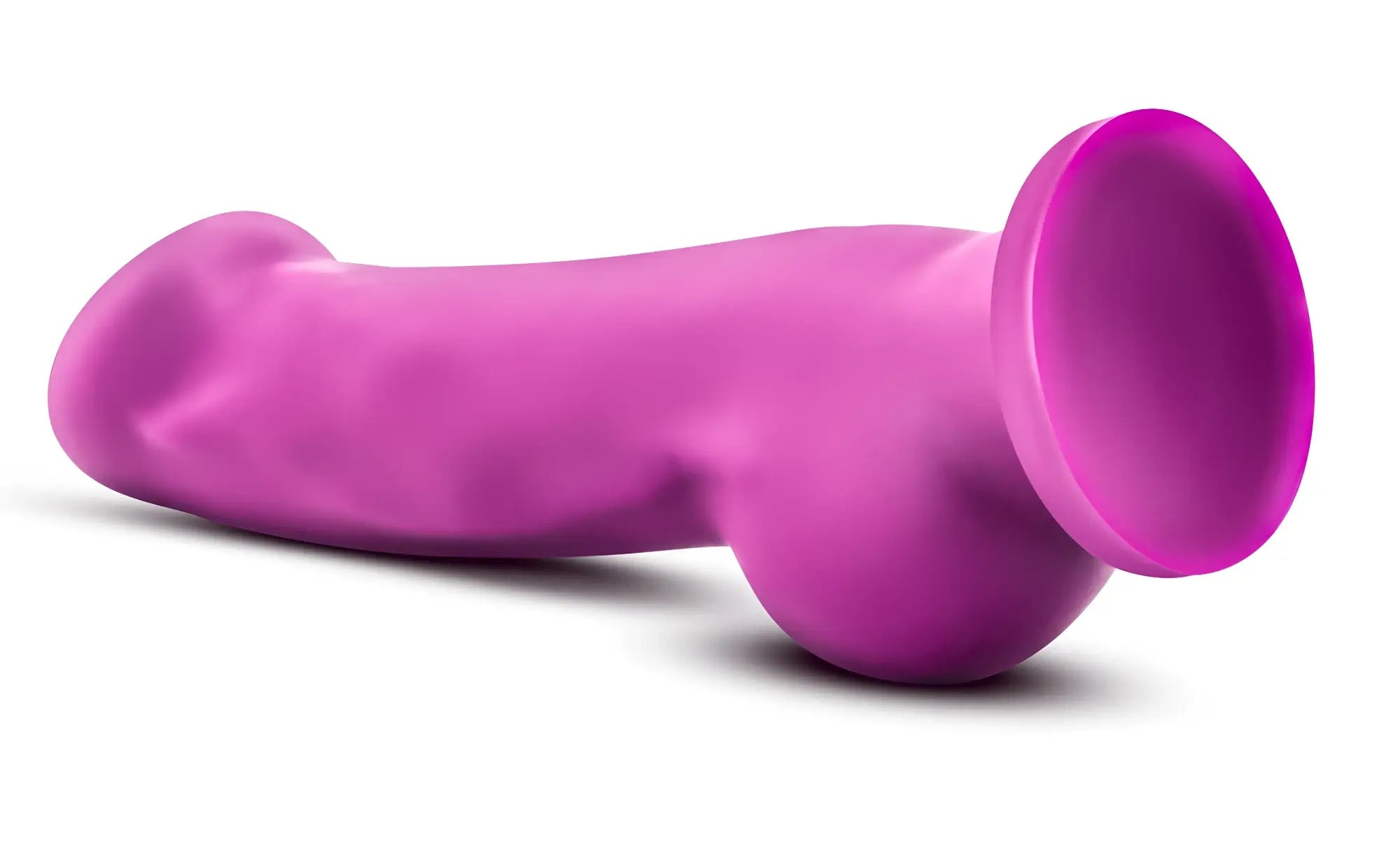 Vibrant purple silicone cock ring with suction cup design from real nude ergo violet collection