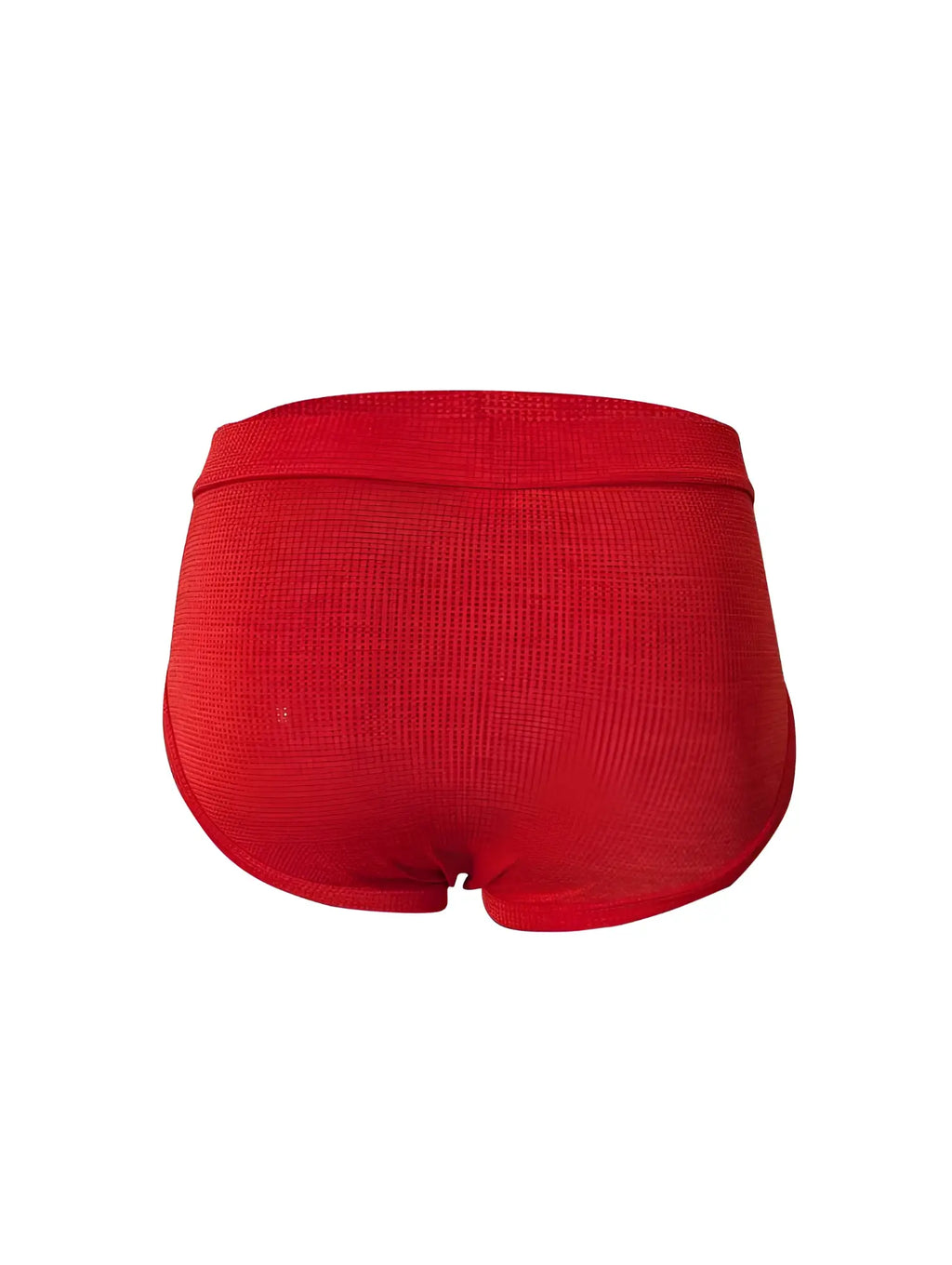 Red relax brief ribbed cotton briefs with a snug fit and elastic waistband for comfortable everyday wear