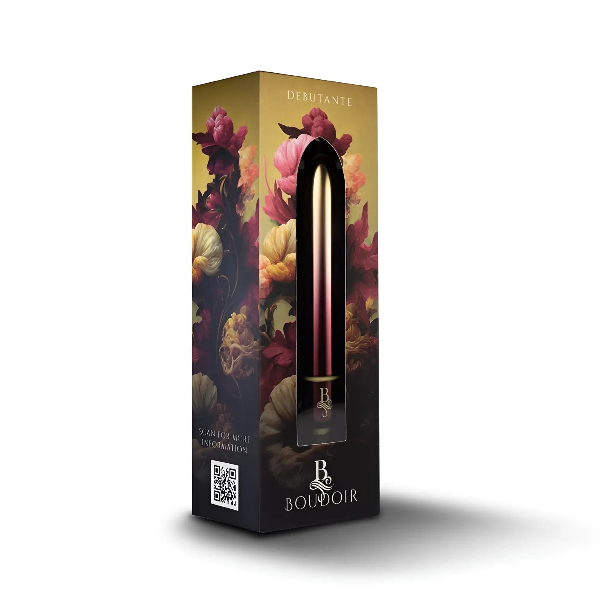 Rocks off boudoir debutante bullet vibrator in gold and burgundy gradient metallic finish for personal pleasure